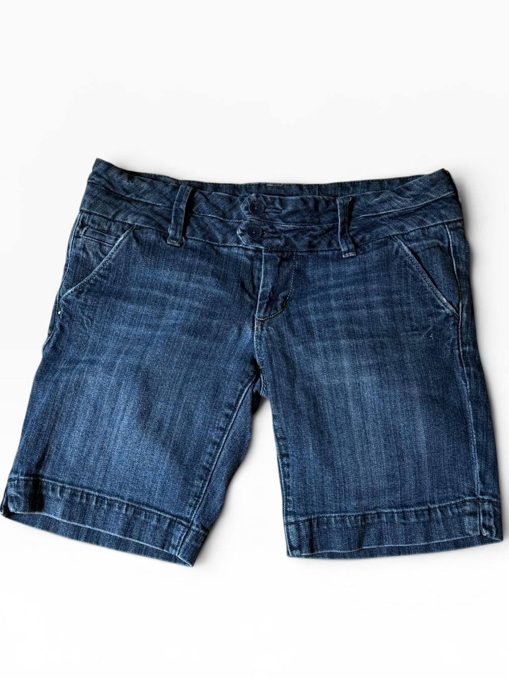 American Eagle Stretch 9" Denim Jean Shorts Women's size 8